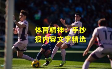 体育精神：手抄报内容文字精选